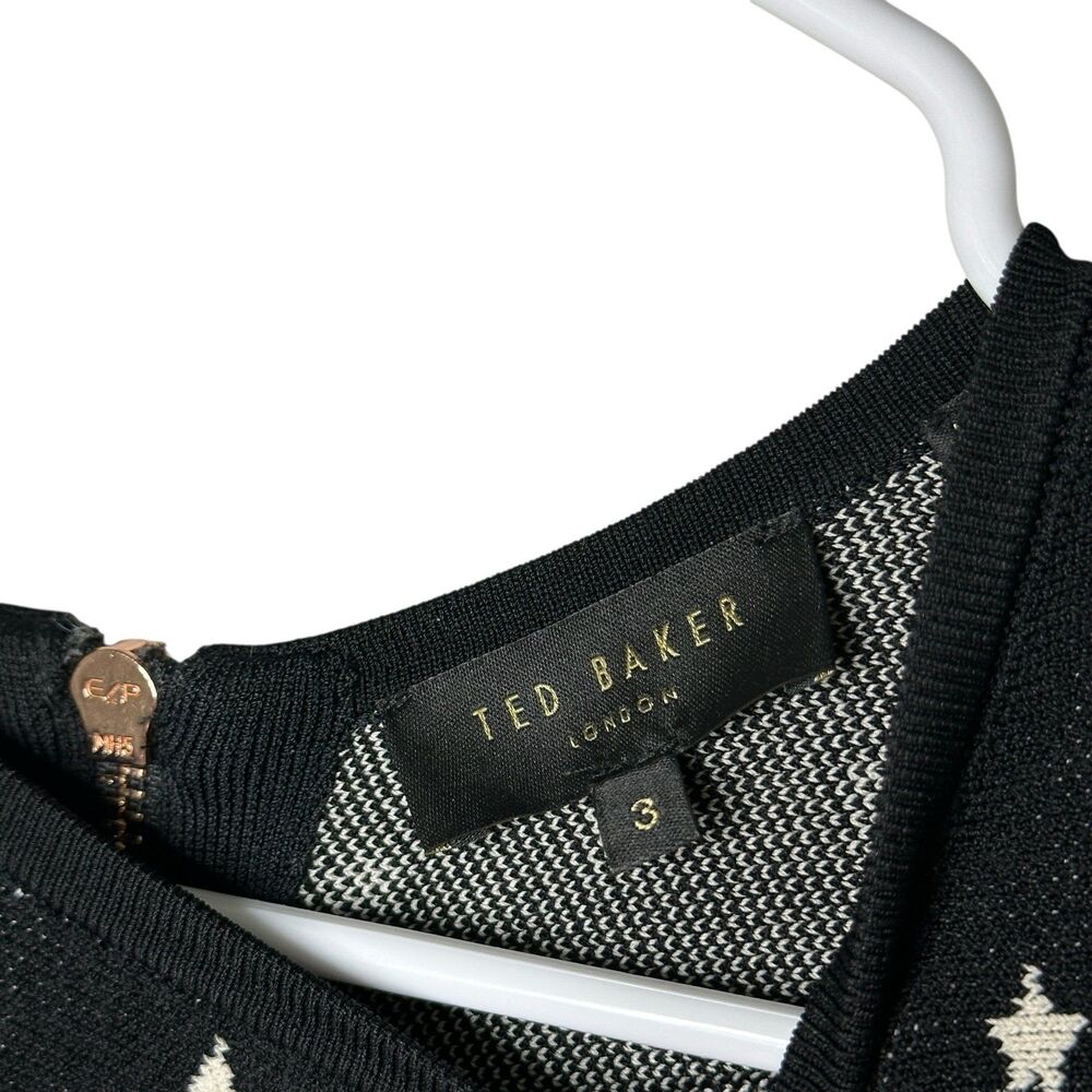 Ted Baker Mariae Star Dress Black Size 3/US8 - Picture 12 of 12